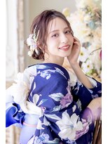 ヘアメイクサロンシャルメ(Hair Make Salon CHARMER) 浴衣に定番のサイドシニヨンヘア