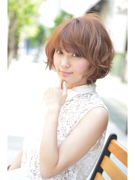 ロエナ(ROENA) クラシカルデジタルパーマバレイヤージュロブ