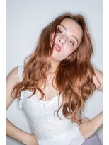 ヘアアンドデイスパ アグー(hair&dayspa AGU) 【横須賀中央 AGU】外国人風オレンジベージュデザインカラー