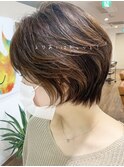 #ショートヘア#小顔