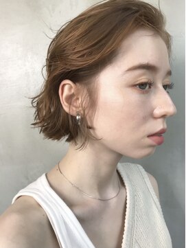 キラ 渋谷(KILLA) 【山下】グレーベージュ 黒髪 イルミナカラー ショートパーマ