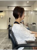 お洒落ママに人気　　ショートボブ