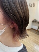 ギフト ヘアー サロン(gift hair salon) 『イヤリングカラー×ピンク】