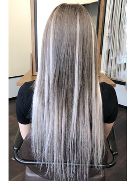 リピュア(Re:PURe) **アッシュグレーホワイトシルバーチップエクステ**