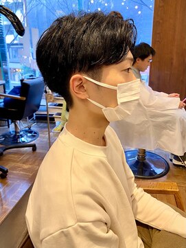 アイリーヘアデザイン(IRIE HAIR DESIGN) 【IRIE HAIR赤坂】アップバング×センターパート×ツーブロック