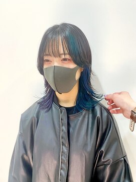 ギグスダブル 栄店(gigs double) ウルフカット&ポイントカラー