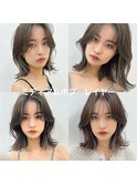 【修】20代30代40代◎透明感カラー×韓国切りぱなしボブ