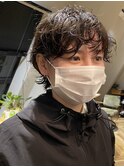 【マッシュショート×くるくるカール】