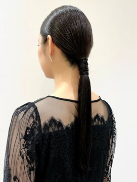 ピークアブー アヴェダ アトレ恵比寿(PEEK-A-BOO AVEDA) ピタッとアレンジ タイトアレンジ 黒髪 お呼ばれヘア