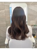 ブラウンベージュカラー ロングヘアー