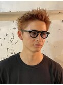 ウォームブラウン×スパイキーショート