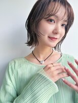 フィーリーカラー 大阪梅田店(feery color)&nbsp;グレージュベージュショートボブショートレイヤーブリーチ学割