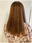 大人女子のサラ艶ケアカラー ブリーチオンカラー 透明感カラー