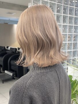 サンクプロジェクト(cinq PROJECT) ミルクティーベージュダブルカラーハイトーンカラーレイヤー韓国