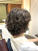 40代50代マッシュショートウエーブ/ショートパーマ