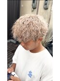 波巻きパーマ