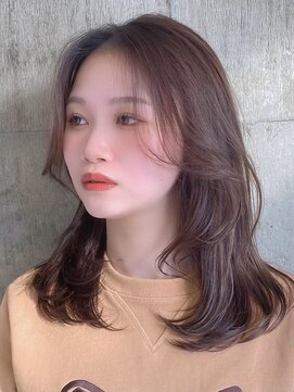 ハーフアンドハーフ(HALF and HALF) レイヤーカット/ラベンダーベージュ