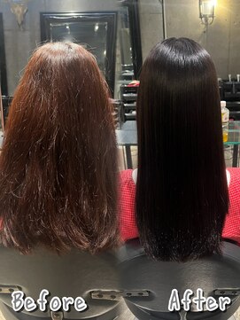 エノア 青山(ENORE) ウル艶縮毛矯正&艶カラーで美髪を叶える!(飯田)