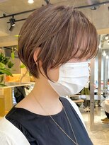 エリマ 武蔵小杉(elima) 武蔵小杉大人ショートレイヤーカットベージュカラー丸みボブ◎