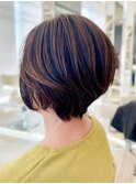 くびれレイヤー ボブ ショート 30代40代50代