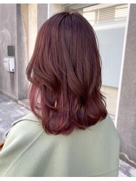 マノハル(MANOHARU) インナーカラー　ツヤ感ピンクパープル