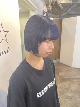 ロア ヘアーコーディネート 四条烏丸店(LoRE hair coordinate) ブリーチ×ブルーカラー