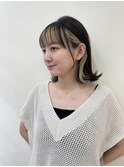 【湯田】インナーカラー外ハネボブ