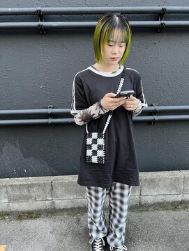 デヴェロペ(Devellope.) ボブ　ブリーチ　ライムカラー