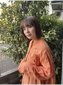 アンブレラカラー/ウェーブパーマ/こなれミディ/前髪/溝の口