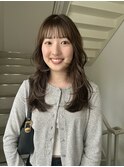 柔らかレイヤー×透け感ベージュカラー