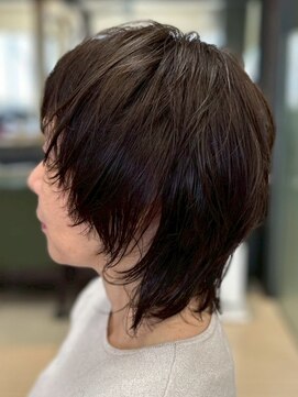 ヘアークリアー 春日部 おしゃれな大人のショートスタイル ウルフレイヤースタイル