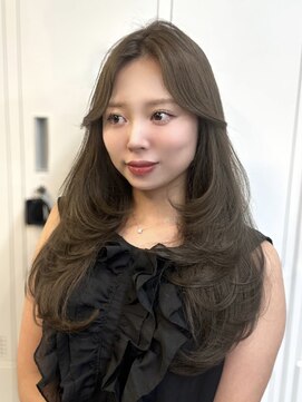 アリュウル 表参道(ALLURE) オリーブベージュ×レイヤーカット◎【KAKO】