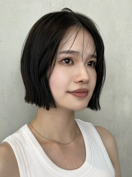 ノイ 銀座(noi) 顔周りレイヤーカットグレージュカラーくびれボブショートカット