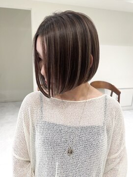 ジル ブラン 福岡(JIL BLAN) ボブ/ショート/レイヤーカット/顔まわり/白髪ぼかし/ハイライト