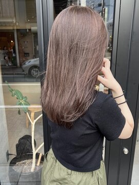 ヘアー アイス ルーチェ(HAIR ICI LUCE) ブリーチなしダブルカラーで作るショコラブラウン/落合