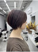 ハンサムショートショートボブ丸みショート