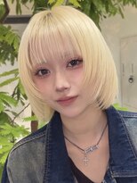 メゾンアクア 表参道(Maison ACQUA)&nbsp;レイヤーボブ/ハイトーンボブ/ブロンドカラー/ケアブリーチ