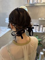 ジーナ 天神(Zina)&nbsp;ツインお団子/お呼ばれヘア/ヘアセット/イメチェン[福岡天神]