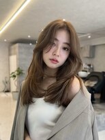 エヌ 大阪梅田茶屋町(enu) 海外風レイヤーカット×ナチュラルブラウン