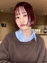 ロウROW)&nbsp;ボブ ミニボブ レッドカラー ダブルカラー 暖色カラー