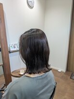 レイ(ray)&nbsp;ポイントストレート×白髪染めカラー