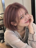 ドックス(dock::s)&nbsp;ハイトーンピンク×立体構成カット
