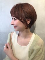 アナザーワールド(ANOTHER WORLD)&nbsp;大人カワイイ☆小顔丸みショート/オレンジベージュ【渡辺まみ】