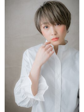 カバーヘア ブリス 川口(COVER HAIR bliss) メッシュカラーニュアンスクールショート302Z川口10代20代30代!