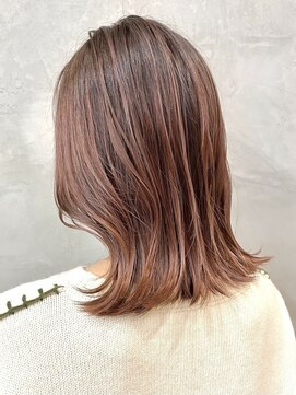カリン 横浜店(carin) 【carin横浜】オレンジポップ/ロブヘア/鎖骨ミディアム