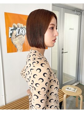 ルーム(Loom.) ハイトーン ブリーチ ケアブリーチ ベージュ ボブ ミニボブ