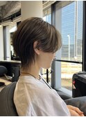 ハンサムショートグレーアッシュミントアッシュアッシュオリーブ