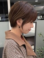 ロンドブルーム 天神大名店(Lond Bloom) ミルクティベージュカラーミニボブ大人ショートボブショート