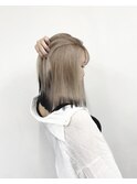シアーカラー ミルクティー×ブラック裾カラー 小岩
