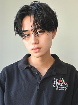 ディッセンバー 神宮前(December) ニュアンスパーマアッシュブラックウルフ波巻きスパイラル渋谷